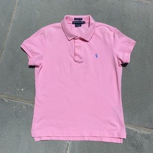 Ralph Lauren Skinny Polo in Pink - Size Medium